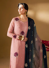Mukeshkari By Nureh Embroidered Mukesh Chiffon 3 Piece Unstitched Suit NU25MEMC D-MK-14